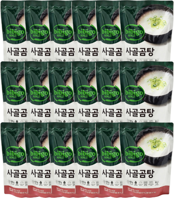 CJ 비비고 사골곰탕 500g x 18개 실속구성