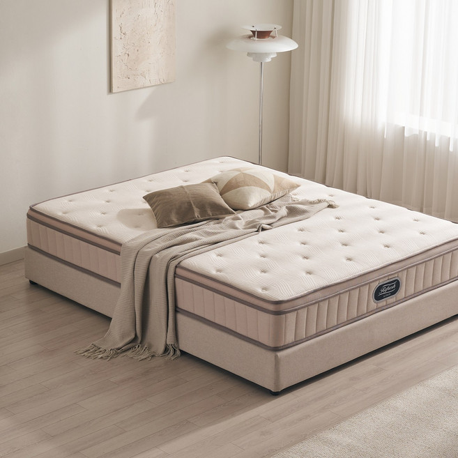 [베드리움] 리프레쉬 유로탑 모달 독립스프링 매트리스, 26cm, 아이보리, 중간