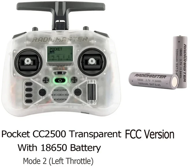 RadioMaster Pocket Hall 짐벌 송신기 원격 제어 휴대용 경량 사전 설치 EdgeTX ExpressLRS 또는 MPM CC250, 04 CC2500 Trans18650 M2 - 쿠팡