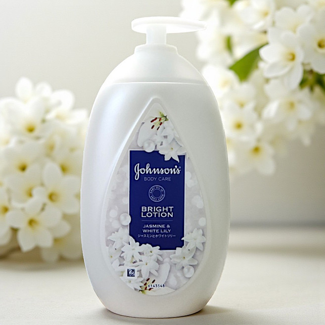 존슨즈 브라이트 바디로션 화이트 자스민&화이트 릴리, 1개, 500ml