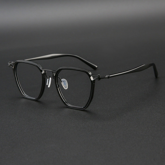 160mm 남성용 초경량 티타늄 안경테 대두용 레트로 스타일 빅사이즈 공용안경테
