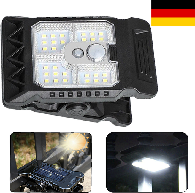 스마트 감지 태양광 클립등 태양광 센서 집게등, 2개