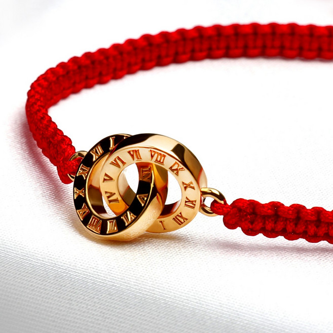 러브넛 18K골드 여성 패션 데일리 포인트 인피니티 써클 행운의 뫼비우스 끈 팔찌