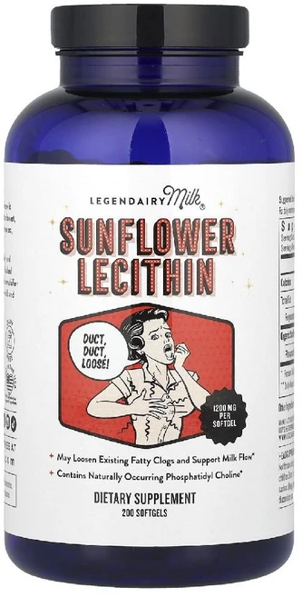레전더리밀크 레시틴 해바라기 1200mg Sunflower Lecithin 소프트젤200정, 1, 120g, 200정 - 쿠팡
