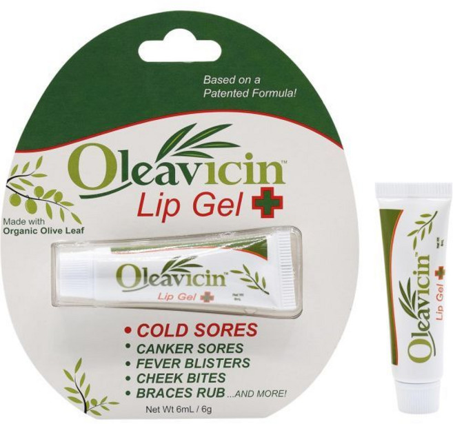 Oleavicin 모든 자연 및 유기농 열포진 입술 헤르페스 치료 완화 연고 젤 13온스38, 립 젤, 1 팩, 1개, 6g