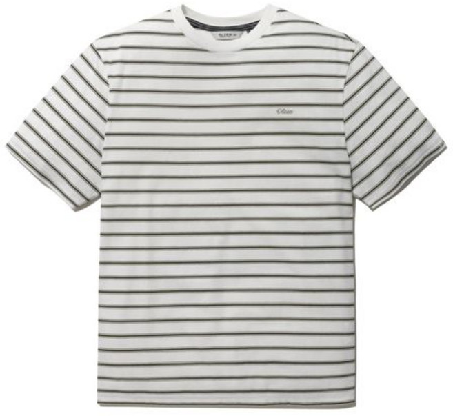 올젠 남성 그래픽 스트라이프 라운드 반팔티 ZBG2TR1214WT