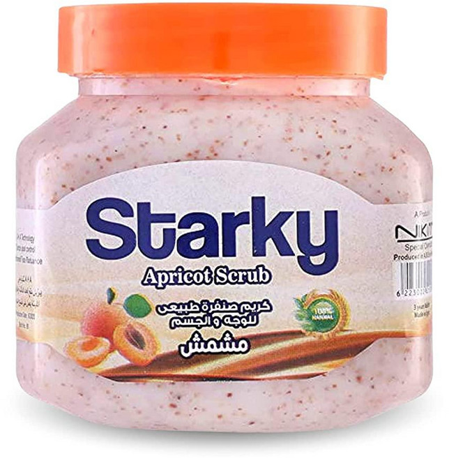 STAR 스타ky 페이스 앤 바디 스크럽 살구 타이트닝 페이스의 장점 피부를 부드럽고 빛나게 하는 독특한 포뮬러로 여성 엄마 여자친구 아내를 위한 최고의 선물 아이디어, STAR 스타ky 페이스 앤 바디 스크럽, 살구 타이트, 300ml