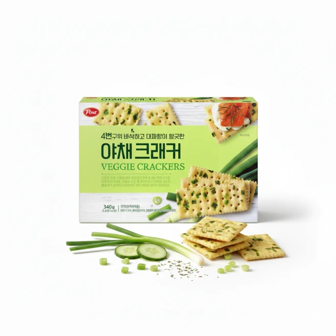 4번구워 바삭한 야채크래커, 6개, 340g - 쿠팡