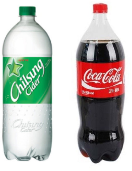 칠성 사이다 1.8L 3개 + 코카 콜라 1.8L 3개, 6개