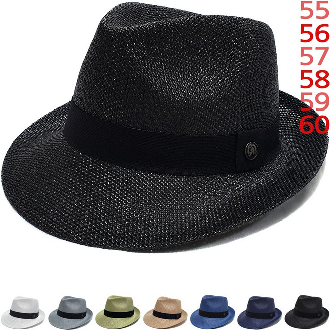 다이아몬드 햇 어반 젠틀 베이직 페도라 중절모 선물용 여름 여행 휴가 자외선차단 골프 신사 남녀 공용 모자-DHAT250417
