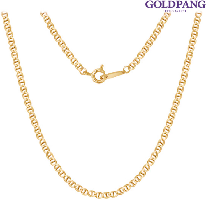 [골드팡] 18k 레더프레임체인 남자 목걸이