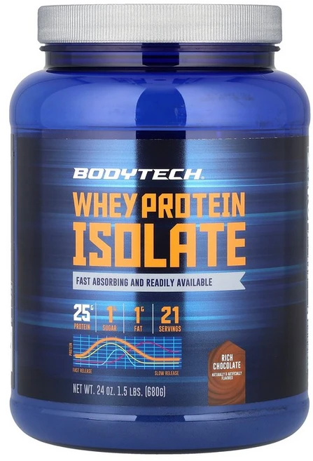 BodyTech 분리유청단백질 리치 초콜릿 680g(1.5lb) BodyTech (바디텍), 1개, 680g - 쿠팡
