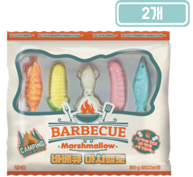 코코 바베큐 마시멜로, 2개, 150g