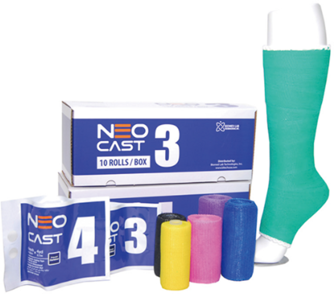 네오 캐스트 의료용 깁스 붕대 기브스 석고붕대 10롤입, 2인치 그린, 1개, 10개입