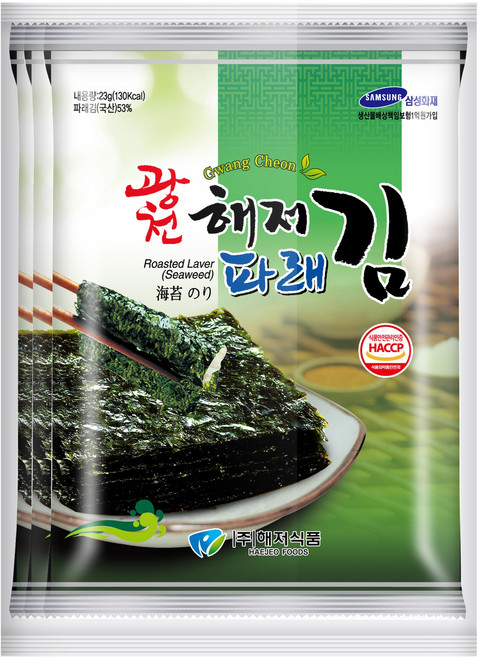 광천해저김 파래전장김 23g 36봉, 36개