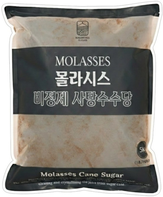 모리셔스 몰라시스 비정제사탕수수당, 5kg, 1개