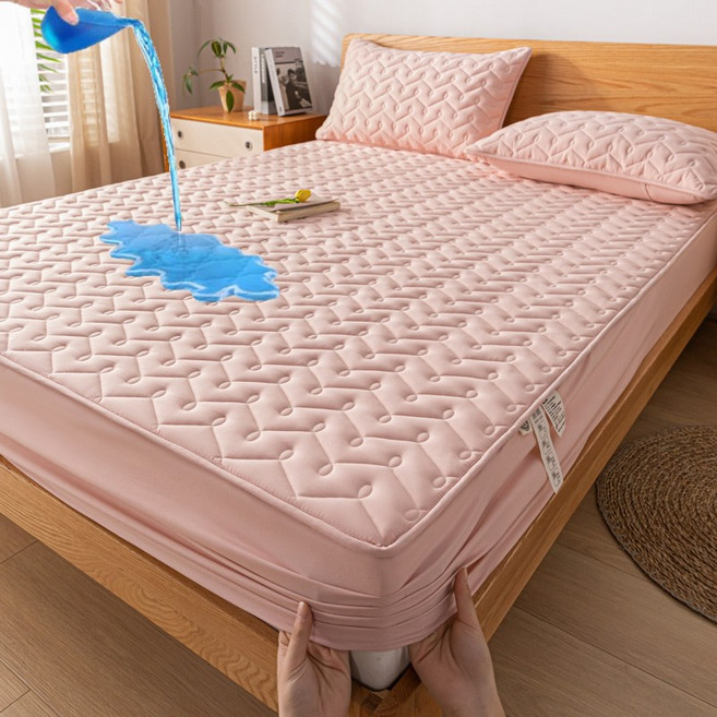 워싱 면 방수 방진 미끄럼 방지 매트 커버 사계절 공용방수 매트리스 보호대
