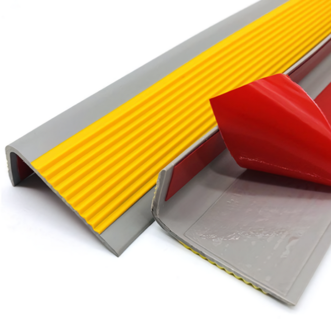 스내피 PVC 계단 모서리 미끄럼방지 패드, 옐로우, 1개