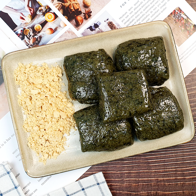 잇츠떡 수제 쑥인절미 전통 떡 간식 콩고물포함 개별포장, 21개, 100g