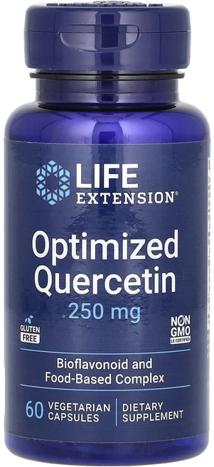 Life Extension 옵티마이즈드 퀘르세틴 250mg 베지 캡슐 60정, 1개 - 쿠팡