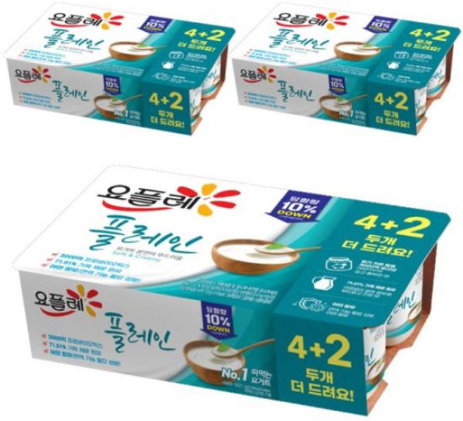 빙그레 요플레 플레인 85g 18개