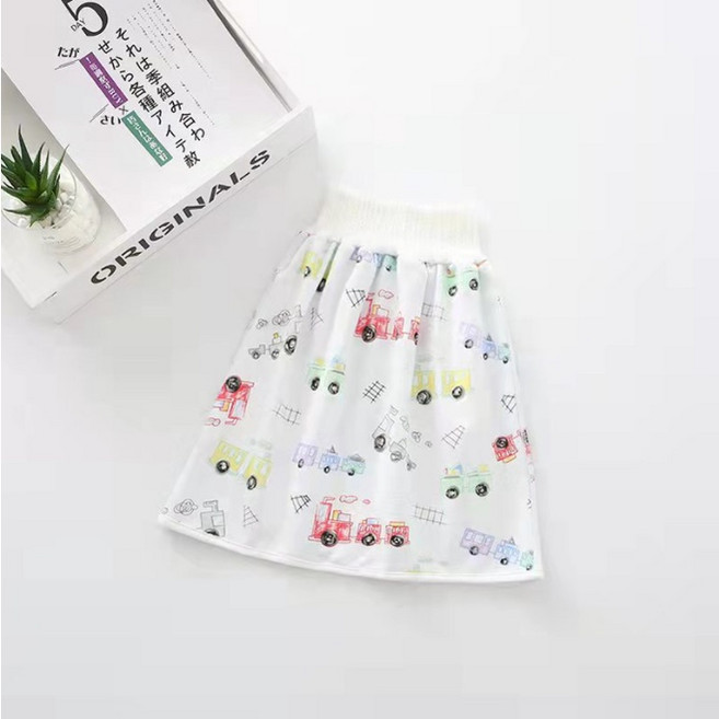 隔尿裙 學習裙 學習褲 隔尿褲 戒尿布學習褲 防尿床 尿布褲 戒尿布 隔尿墊 隔尿裙-火車 L, 1個