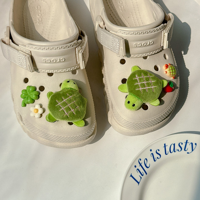 밍블밍블 멜론빵 거북이 폼폼이 뽀글이 신발 꾸미기 파츠 세트