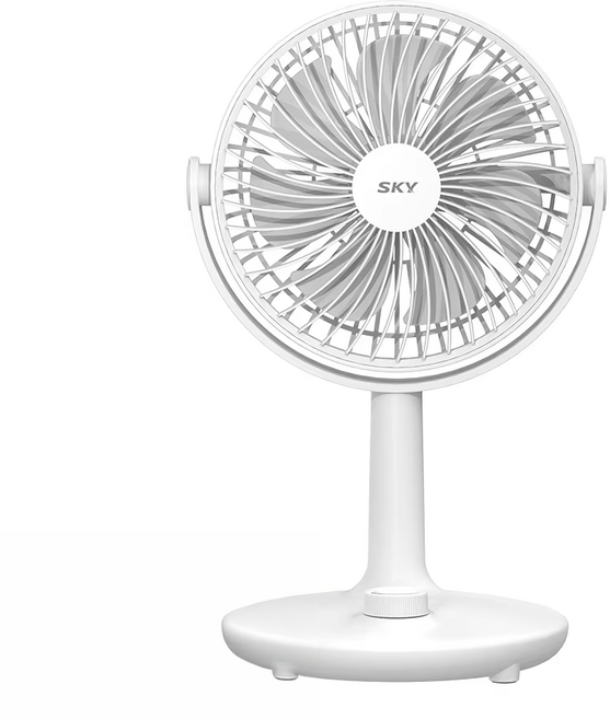 BLDC저소음 스카이 7엽날개 탁상용 무선 선풍기 WD5 (C타입) 화이트