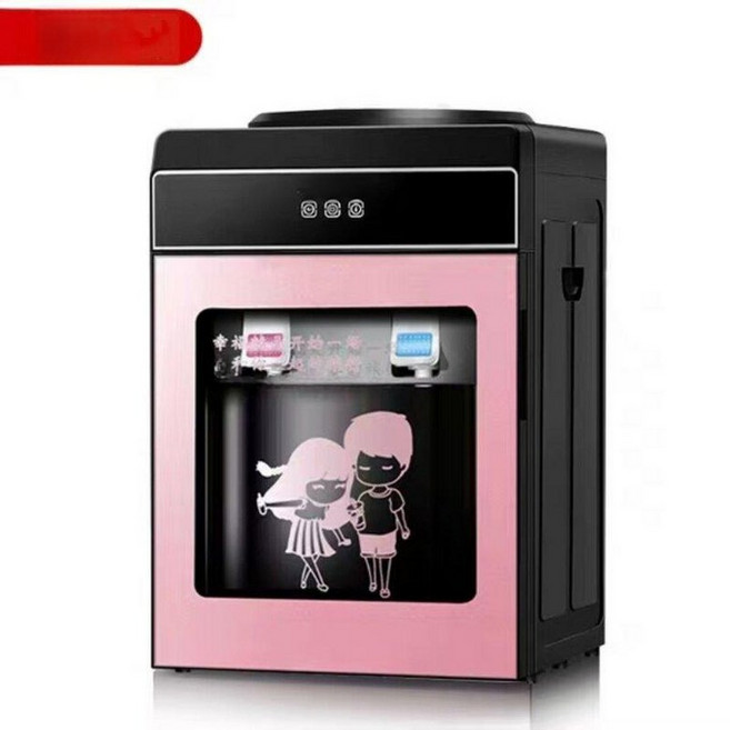 냉온수기 그린 생수통 물통 냉수 온수기 탁상용 가게, 온수 및 냉수, 06 강화유리 도어 (가열+냉각), 기본 색상