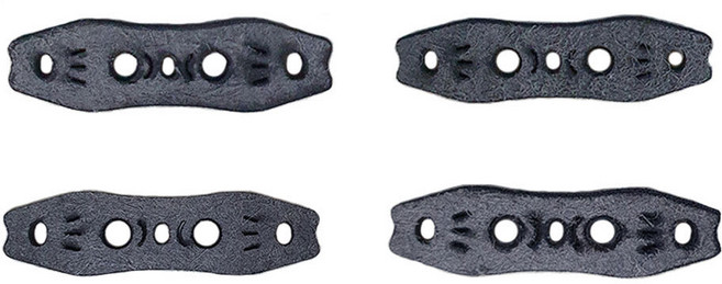 새총광폭고무줄 가죽 파우치2, 4.6cm, 1개