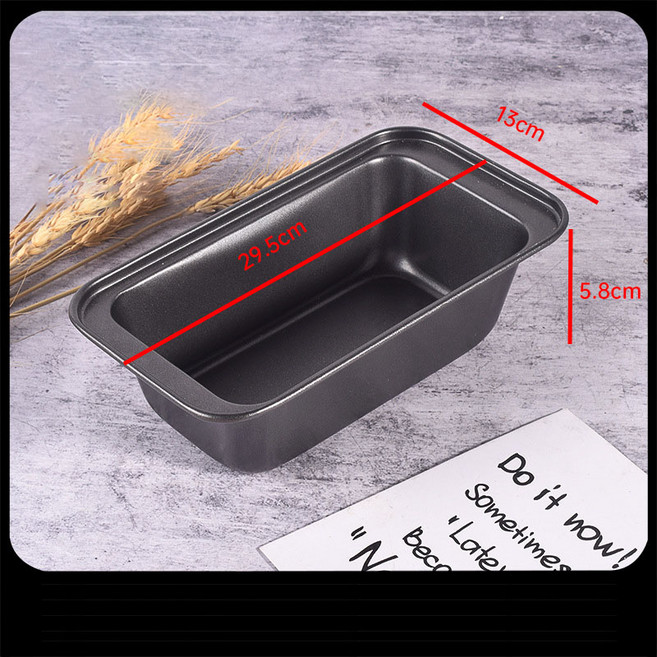 붙지 않는 베이킹 빵 로프 팬 탄소강 토스트 주석 직사각형 제빵기 브라우니 미트, 03 L