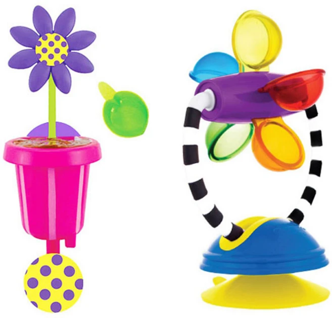 Sassy 쎄씨 플라워 목욕놀이 장난감 + 목욕회전놀이 2종세트, 1세트 - 쿠팡