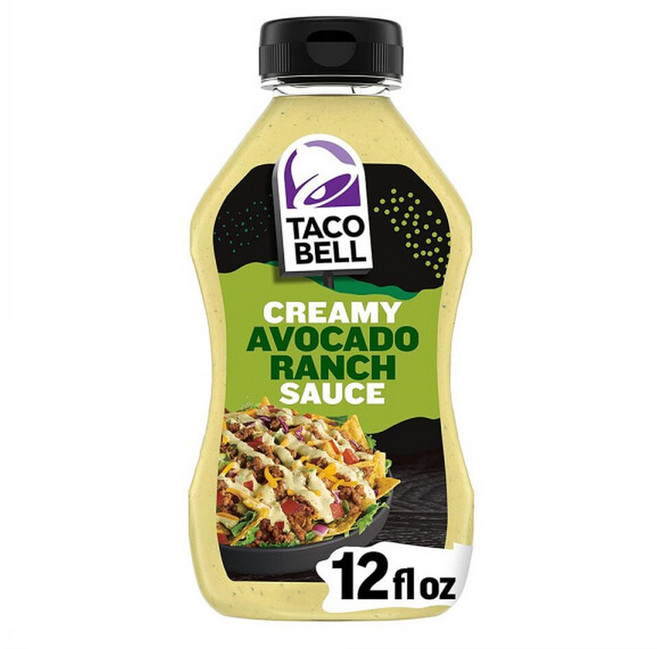 Taco Bell Avocado Ranch Creamy Sauce 타코벨 아보카도 랜치 크리미 소스 354ml 8개