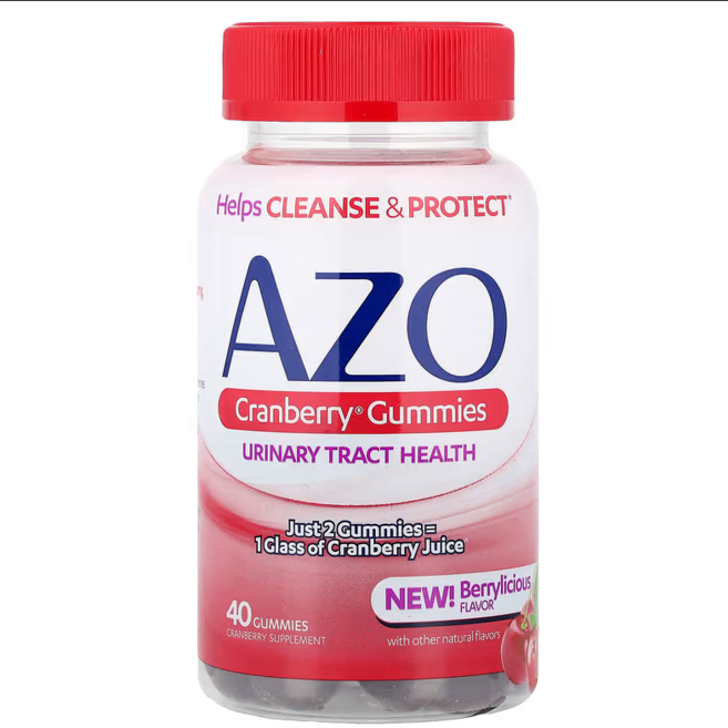 아조 크랜베리 구미젤리 베리리셔스 구미젤리, 1개, 40정