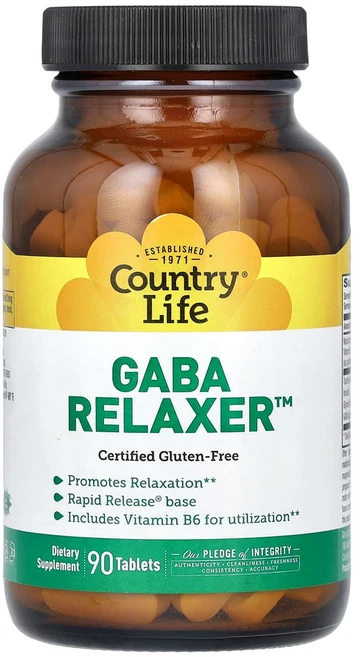 GABA 릴렉서 200mg 90정 컨트리라이프, 1개 - 쿠팡