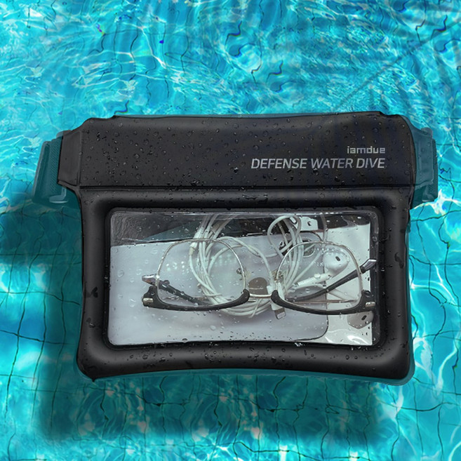 IPX8등급 핸드폰 스마트폰 방수팩 방수 가방 힙색, 단품