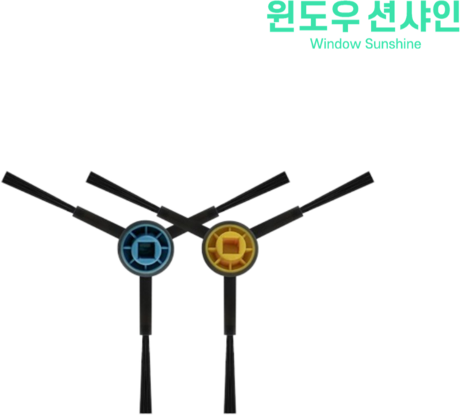 비브랜드 클리엔 T24 / 미디어 S8 PLUS 로봇청소기 호환 소모품 부품 교체, 1개, T24/S8+ 호환, 사이드브러시 세트