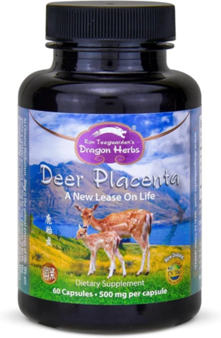 드래곤허브 뉴잘랜드 사슴 태반 500mg 60캡슐 Dragon Herbs Placenta, 성인남녀공용, 알약/캡슐, 1개, 60정 - 쿠팡