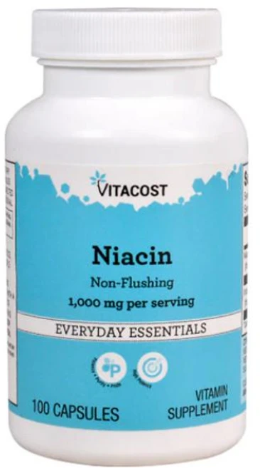 [정품보장]비타코스트 니아신 Vitacost Niacin 1000mg 100정 X 1병, 1개 - 쿠팡