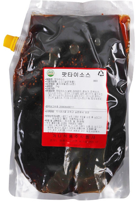 전문점용 가나 팟타이소스 2kg, 1개