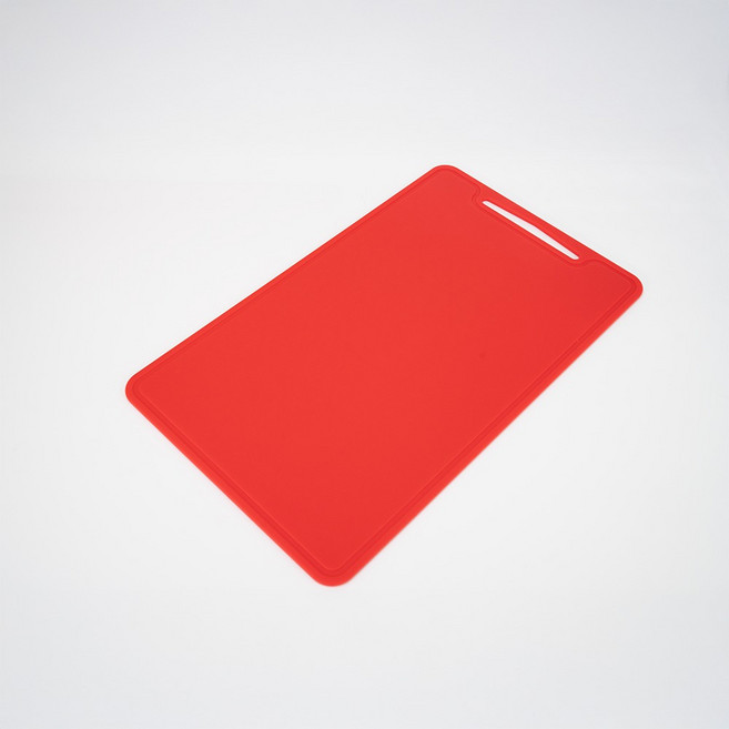 꿈꾸는 리빙 국산 실리콘 도마 컷팅보드 향균 칼자국 미끄럼 방지, 레드, 1개