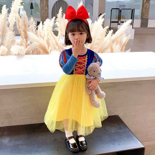 캐보트 머리띠 백설공주 드레스