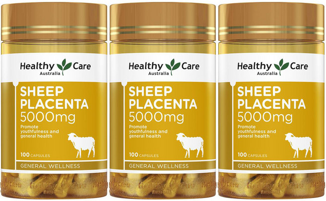 헬시케어 양태반 5000mg, 3개, 100정