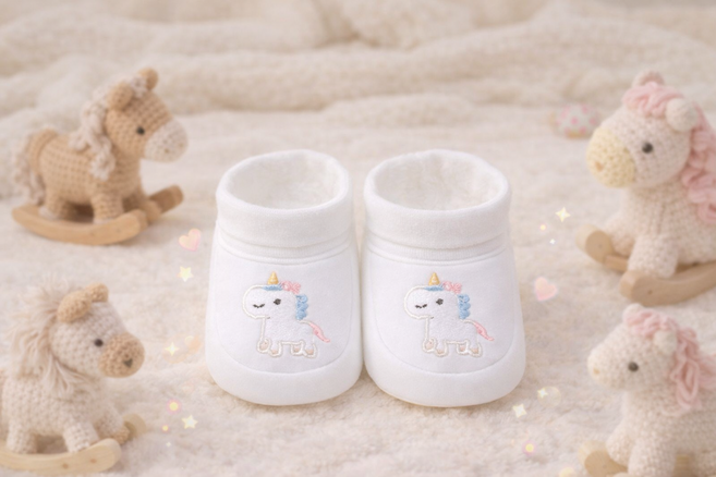 달콩베이비 신생아 2026년 말띠 덧신 신생아덧신 보행기신발 만삭촬영 아기양말 아기선물 아기신발100일선물 돌선물 출산선물