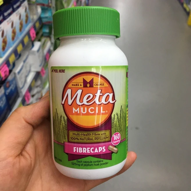 메타무실 화이버 식이섬유 Metamucil Fibre Supplement FibreCaps, 160정, 2개 - 쿠팡