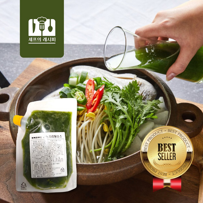 셰프의레시피 맑은지리탕소스 샤브샤브육수 전골육수, 1개, 1kg