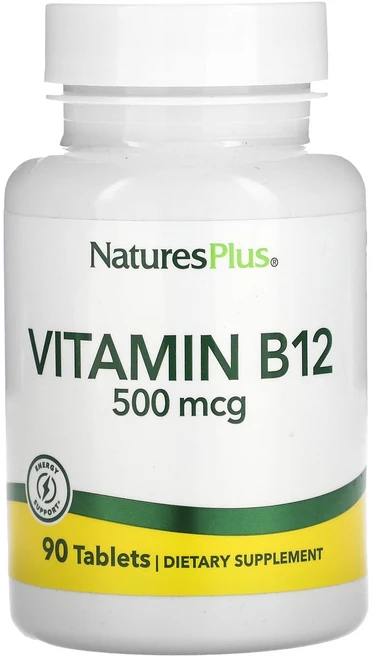 네이처스플러스 비타민 B-12 500 mcg 90 태블릿, 1개, 90정 - 쿠팡