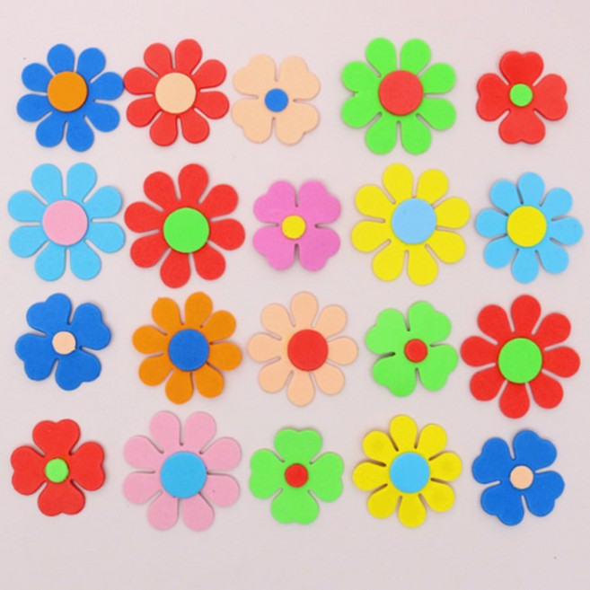AD 말랑한 EVA 꾸미기 꽃 만들기재료 (20개)