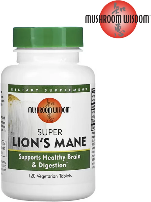 [120정] 머쉬룸 위즈덤 슈퍼 노루궁뎅이버섯 식물성 정제 120정, 1개, 120정 - 쿠팡