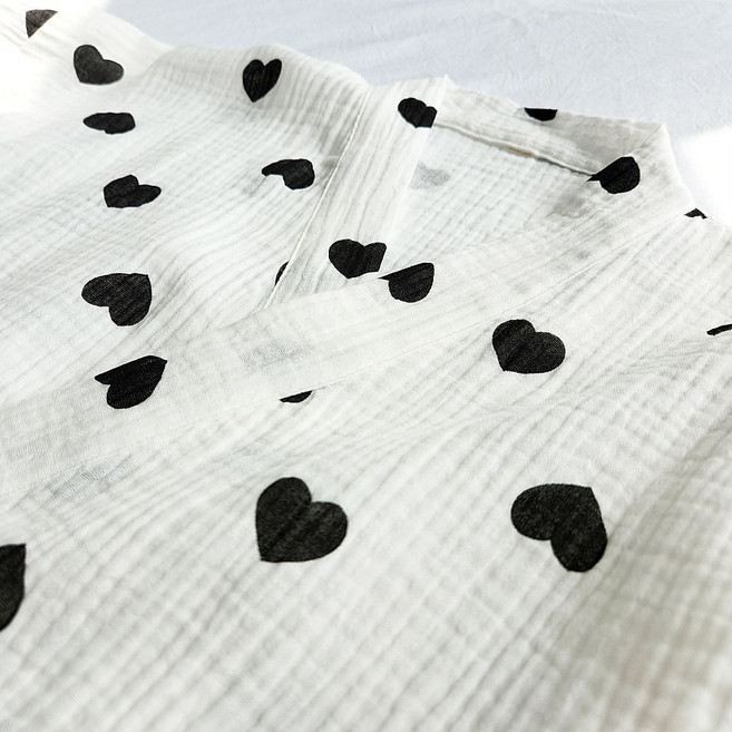 오르미orme 스마일 샤워 가운 여성 순면 잠옷 여신 여행 호텔 골프 하루 행복 선물